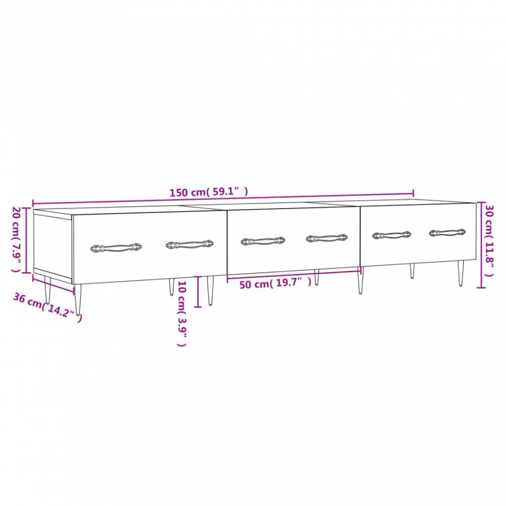 Televizoriaus spintelė, 150x36x30cm, mediena