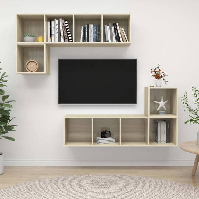 4-Piece TV Cabinet Set