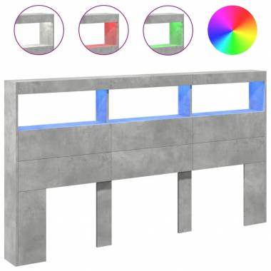 LED Galvūgalis-spintelė (Ąžuolo, Rudos Ąžuolo, Pilkos Ąžuolo, Juodos, Dūminio Ąžuolo, Betono Pilkos, Baltos Spalvos)