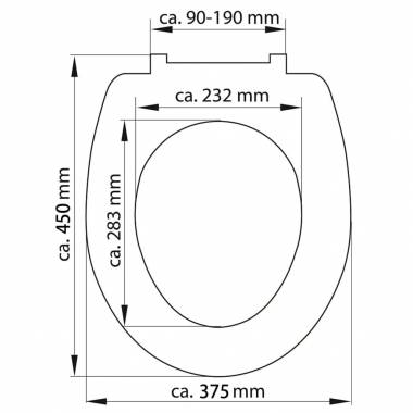 SCHÜTTE Klozeto sėdynė su soft-close mechanizmu duroplastas