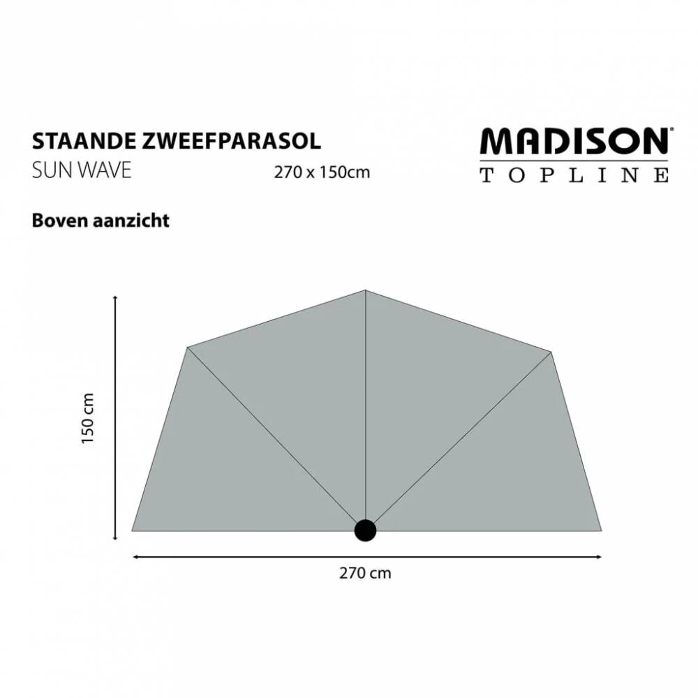 Madison Skėtis nuo saulės balkonui Sun Wave